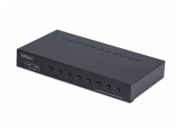 StarTech.com 8-Port DisplayPort KVM Switch w/1U Rack Mount Kit, 4K 60Hz - Prepínac KVM - 8 x KVM port(s) - 1 místní uživatel - desktop - kompatibilní s TAA