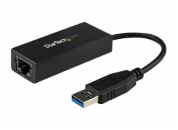 StarTech.com USB 3.0 to Gigabit Ethernet Adapter - 10/100/1000 NIC Network Adapter - USB 3.0 Laptop to RJ45 LAN (USB31000S) - Sítový adaptér - USB 3.0 - Gigabit Ethernet - cerná