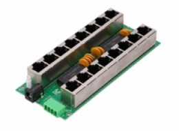 POE injektor pasivní - 8x 1 Gb/s, stíněný, svorkovnice