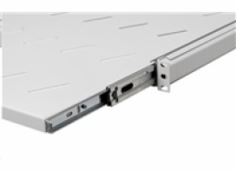 LEXI-Net 19" posuvná police s perforací 1U/550mm, šedá