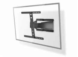 NEDIS nástěnný TV držák/ 43 - 90"/ nosnost 50 kg/ náklon -15 - 3°/ otočný -30 - 30°/ Full Motion/ ocel/ černý