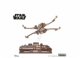 Ugears 3D dřevěná mechanická skládačka Star Wars Luke Skywalker X-Wing stíhačka