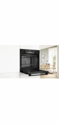 BOSCH Trouba HBA514BB3 + Teleskopické kolejnice 1 úroveň BOSCH HEZ538000