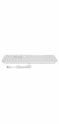 Klávesnice LMP Large Font USB Keyboard 110 kláves drátová USB klávesnice s 2x USB a hliníkovým horním krytem - UK English