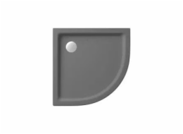 Cersanit TAKO PŮLKRUHOVÁ SPRCHOVÁ VANIČKA 80X4 MATNĚ ŠEDÁ
