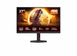 AOC LCD herní Q27G4SRU 27" IPS/2560x1440@300Hz/0,3ms/400cd/2xHDMI/DP/2xUSB/Repro/Pivot/HAS/VESA