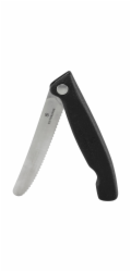 Victorinox Skládací svačinový nůž Swiss Classic, černý, vlnkované ostří