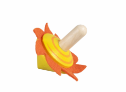 Detoa Dřevěná káča s plstí Sluníčko