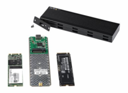 StarTech.com USB-C 10Gbps to M.2 NVMe or M.2 SATA SSD Enclosure, External M.2 PCIe/SATA NGFF SSD Enclosure, Portable Aluminum Case, USB Type-C & USB-A Host Cables, For 2230/2242/2260/2280 - Works w/ T