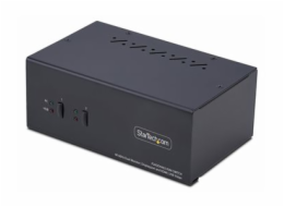 StarTech.com 2-Port Dual-Monitor DisplayPort en HDMI KVM Switch, 4K 60Hz - Prepínac KVM / audio / USB - 2 x KVM / zvuk / USB - 1 místní uživatel - desktop - kompatibilní s TAA