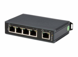 StarTech.com 5-Port Ethernet Switch - 10/100Mbps Industrial Networking Solution - IP30-rated Energy Efficient Internet Switch (IES5102) - Prepínac - nerízený - 5 x 10/100 - lze montovat na konzolu DIN