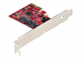 StarTech.com SATA PCIe Card, 2 Port PCIe SATA Expansion card, 6Gbps SATA Card, Full/Low Profile, PCI Express to SATA Adapter, ASM1062R SATA RAID Controller Card - PCIe to SATA Converter - Radic úložiš