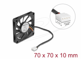 Delock - Ventilátor skríne - axial - 70 mm - cerná
