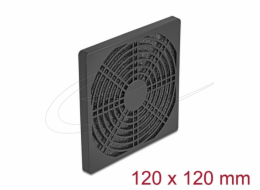 Delock - Mrížka ventilátoru - with dust filter - cerná