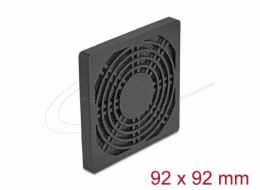 Delock - Mrížka ventilátoru - with dust filter - cerná