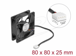 Delock - Ventilátor skríne - axial - 80 mm - cerná