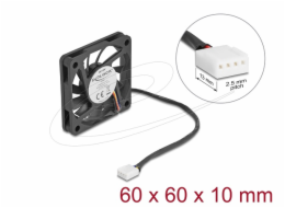 Delock - Ventilátor skríne - axial - 60 mm - cerná