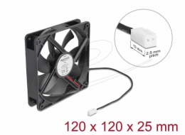 Delock - Ventilátor skríne - axial - 120 mm - cerná