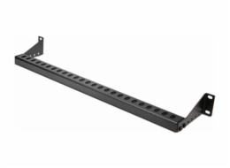 StarTech.com 1U Rack Mountable Cable Lacing Bar w/Adjustable Depth, Cable Support Guide For Organized 19" Racks/Cabinets, Horizontal Cable Guide For Patch Panels/Switches/PDUs - Uvazovací lišta pro sp