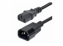 StarTech.com 4.5m Power Extension Cord, C14 to C13, 15A 250V, KEMA-KEUR - Prodlužovací šnura - IEC 60320 C14 do power IEC 60320 C13 - AC 250 V - 15 A - 4.6 m - lisovaný - cerná