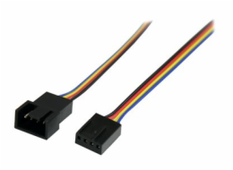StarTech.com 12in 4 Pin Fan Power Extension Cable - M/F - Fan power extension cable - 4 pin PWM (M) to 4 pin PWM (F) - FAN4EXT12 - Prodlužovací kabel vetráku - 4-pinová PWM (pulsne šírková modulace) (