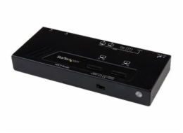 StarTech.com 2x2 HDMI Matrix Switch with Remote - 1080p Automatic & Priority Switcher - Video Wall Auto Selector Splitter Box - Audio Out (VS222HDQ) - Spínac video/audio - desktop - pro P/N: SVA12M2NE