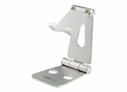 StarTech.com Phone and Tablet Stand, Foldable Universal Mobile Device Holder for Smartphones & Tablets Adjustable Multi-Angle Ergonomic Cell Phone Stand for Desk Portable, 4in to 13in - Foldable Phone