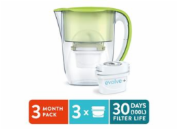 AQUA OPTIMA - Filtrační konvice Oria zelená + 3x filtr EVO1PLUS 