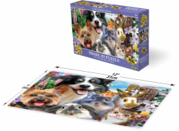 PRIME 3D PUZZLE - Selfie kamarádi ze dvora 100 dílků