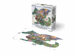 PRIME 3D Dřevěné PUZZLE - Začarovaní draci 300 dílků