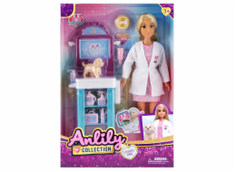 Panenka veterinářka se štěňátkem