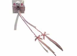 Spona do vlasů s duhovým příčeskem - Růžová