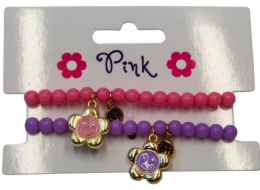 Náramky s kovovou slunečnicí 2ks