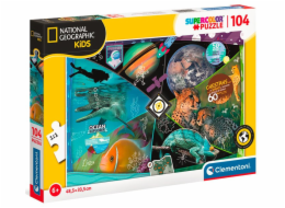 Clementoni - Puzzle NATIONAL GEOGRAPHIC 104 Kids