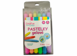 CreaFun - Neonové pastelky gelové - sada 6 ks