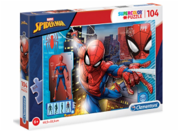 Clementoni - Puzzle Supercolor 104 Spider-Man