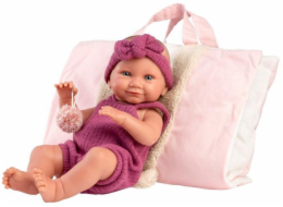 Llorens 73812 Vinyl Baby Doll 40 cm Nica v růžové barvě