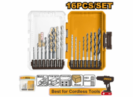 Ingco sada vrtáků 16ks univezál