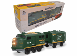BABU vláčky - Elektrický vláček zelený - set 2 ks
