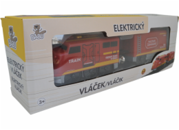 BABU vláčky - Elektrický vláček červený - set 2 ks