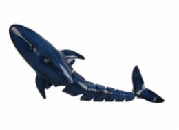 R/C Velryba s vodní fontánou - modrá