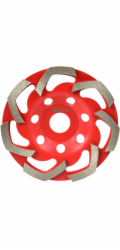 GEKO Kotouč diamantový hrnkový brusný RED 125mmx5x22,23mm GEKO
