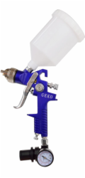 GEKO Stříkací pistole HVLP 1,4mm max. 4bar + redukce s manometrem GEKO