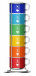 Bialetti SET 6 CUPS COLOR