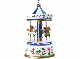 Small Foot Dřevěná hrací skříňka koníčkový kolotoč