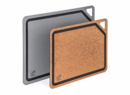 Prkénko krájecí G21 EcoCut z přírodní celulózy - sada 2 ks, grafitové/hnědé