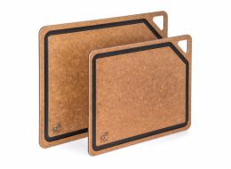 Prkénko krájecí G21 EcoCut z přírodní celulózy - sada 2 ks, hnědé