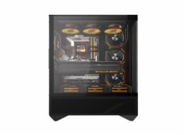 Počítačová skříň Darkflash DY460 (černá) + 4 ventilátory ARGB