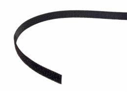 Organizér kabeláže Value Stahovací páska 10mm, suchý zip, 25m, černá