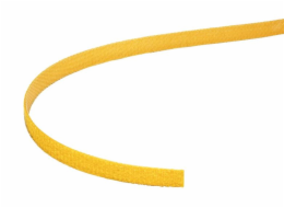 Organizér kabeláže Value Stahovací páska 10mm, suchý zip, 25m, žlutá